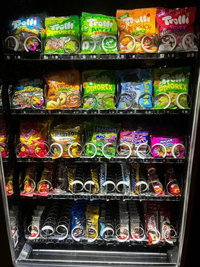 Süßwarenautomat mit großer Auswahl