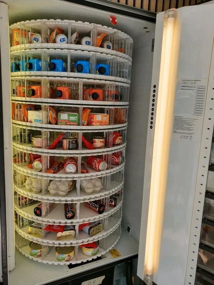 Rondell-Automat mit vielfältigem Sortiment